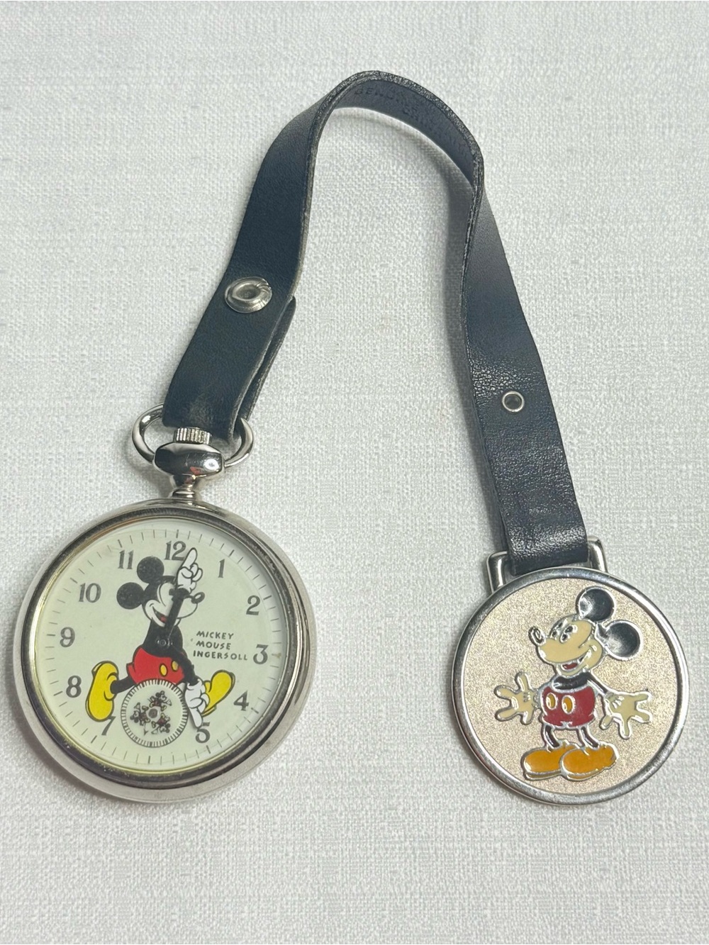 Vintage Ingersoll Disney Mickey Mouse Limited Edition Pocket Working Watch